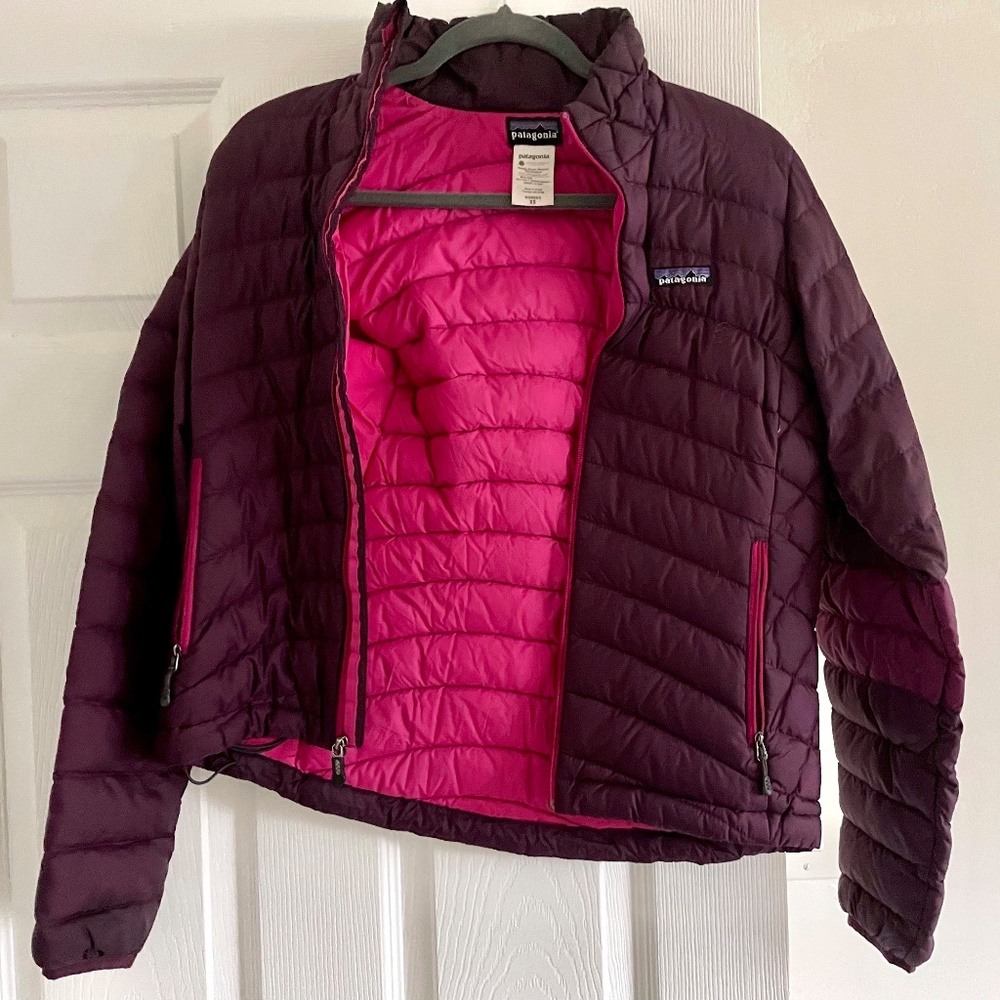 Purple Patagonia down jacket womens XS